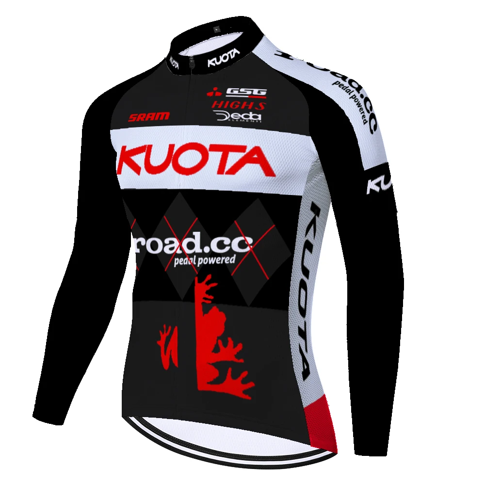 Мужская велосипедная рубашка KUOTA mayot ciclismo с длинным рукавом быстросохнущая для
