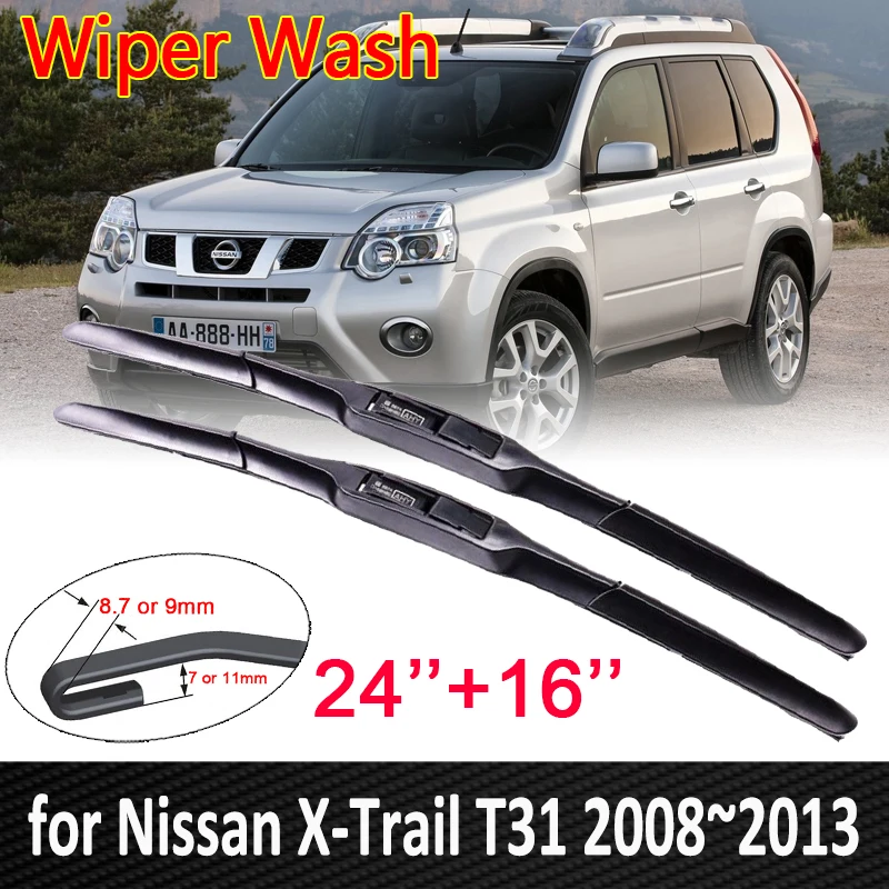 for Nissan X-Trail T31 2008 2009 2010 2011 2012 2013 Car Wiper Blades Windscreen Windshield Wipers Car Accessories X Trail
for Nissan X-Trail T31 2008 2009 2010 2011 2012 2013 Car Wiper Blades Windscreen Windshield Wipers Car Accessories X Trail