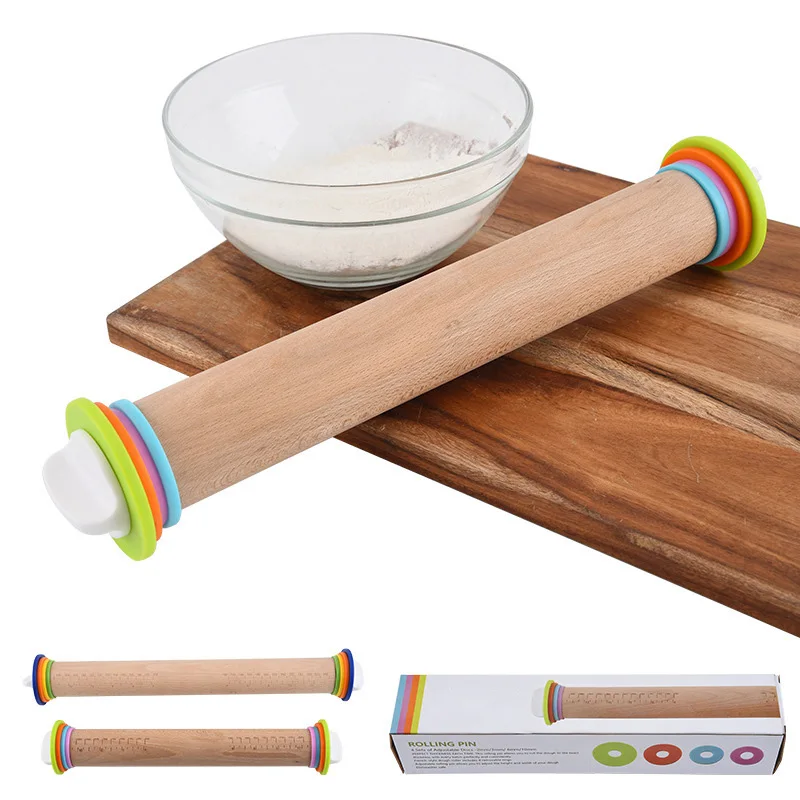 1Pcs Length Adjustable Rolling Pin Beech Wood Fondant Rolling Pin Cake Roller Dough Rolling Pin Bakeware Tools
1Pcs Length Adjustable Rolling Pin Beech Wood Fondant Rolling Pin Cake Roller Dough Rolling Pin Bakeware Tools