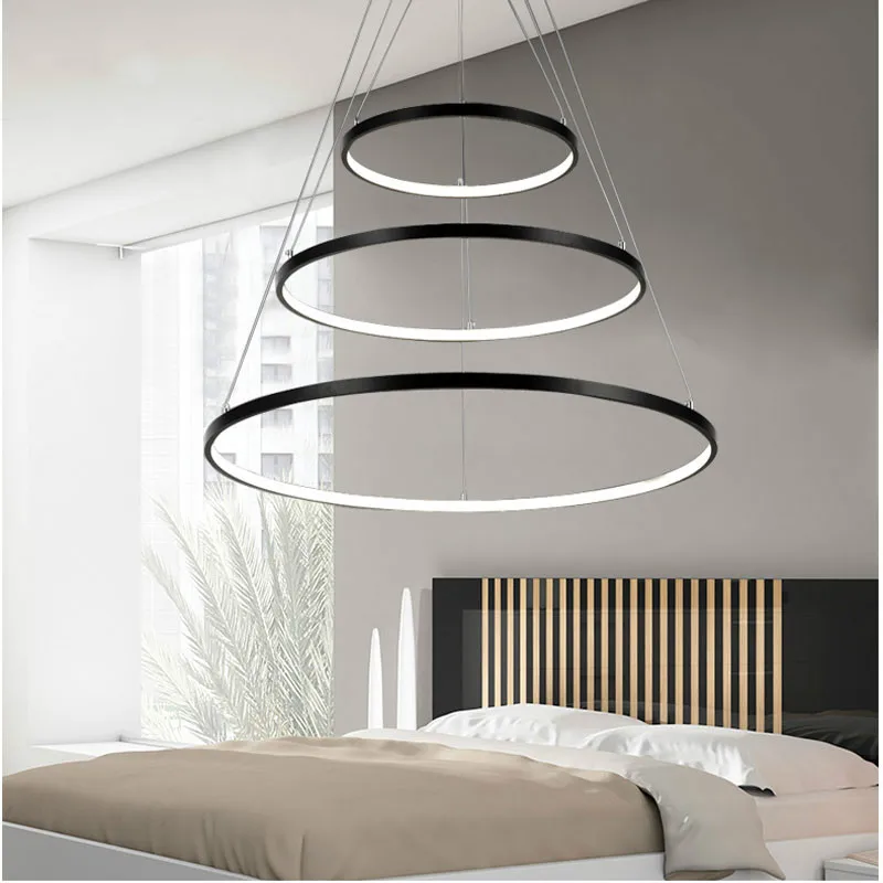 Black/White Color Modern pendant lights for living room dining room 4/3/2/1 Circle Rings acrylic aluminum body LED ceiling Lamp
Black/White Color Modern pendant lights for living room dining room 4/3/2/1 Circle Rings acrylic aluminum body LED ceiling Lamp