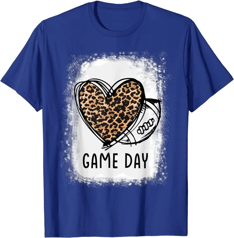 Game Day With Leopard Heart Football Lovers Mom Bleached T-Shirt 2021 Women Tshirt Aesthetics Graphic Short Sleeve
Game Day With Leopard Heart Football Lovers Mom Bleached T-Shirt 2021 Women Tshirt Aesthetics Graphic Short Sleeve
