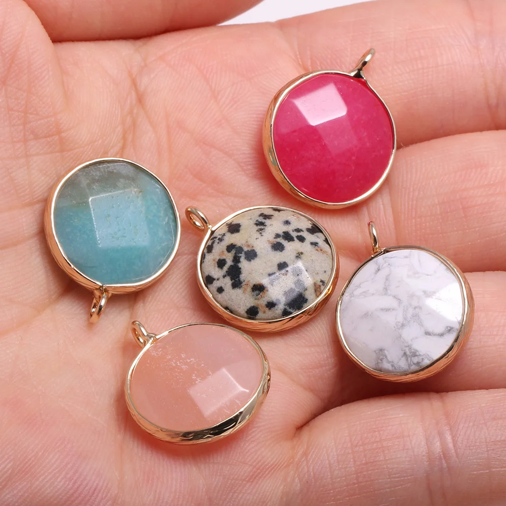 Natural Stone Pendant Round Amazonite Faceted Pendant Charms for Jewelry Making Diy Earring Necklace Accessories 17x20mm
Natural Stone Pendant Round Amazonite Faceted Pendant Charms for Jewelry Making Diy Earring Necklace Accessories 17x20mm