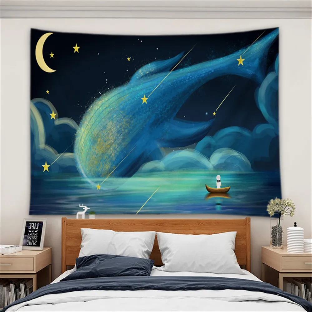 Sea Animal Tapestry Home Decorations Dolphin Wall Hanging Blanket Wall Art Hanging Hippie Tapestries for Bedroom Dorm Decor
Sea Animal Tapestry Home Decorations Dolphin Wall Hanging Blanket Wall Art Hanging Hippie Tapestries for Bedroom Dorm Decor