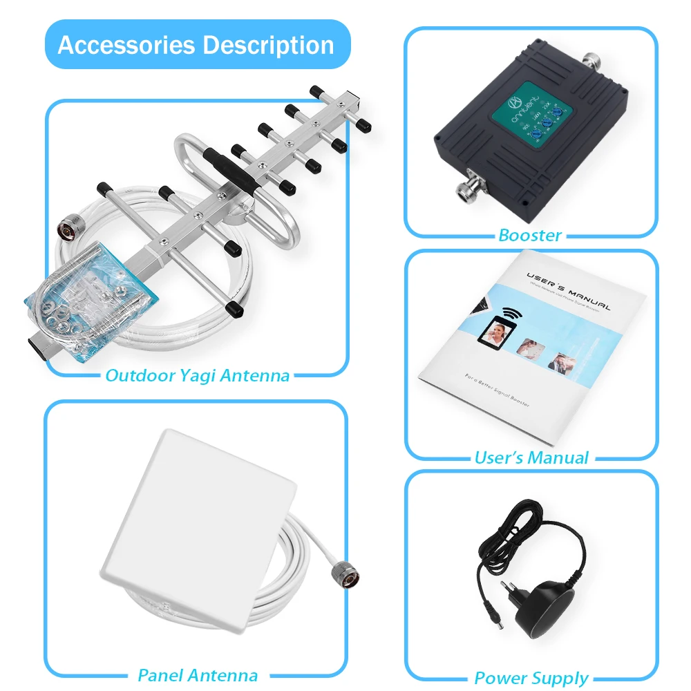 Mobile Signal Booster Gsm 3G 4G Tri-band Repeater 900/2100/2600MHz GSM Repeater 4G lte Amplifier Cellular Mobile Network Booster
Mobile Signal Booster Gsm 3G 4G Tri-band Repeater 900/2100/2600MHz GSM Repeater 4G lte Amplifier Cellular Mobile Network Booster