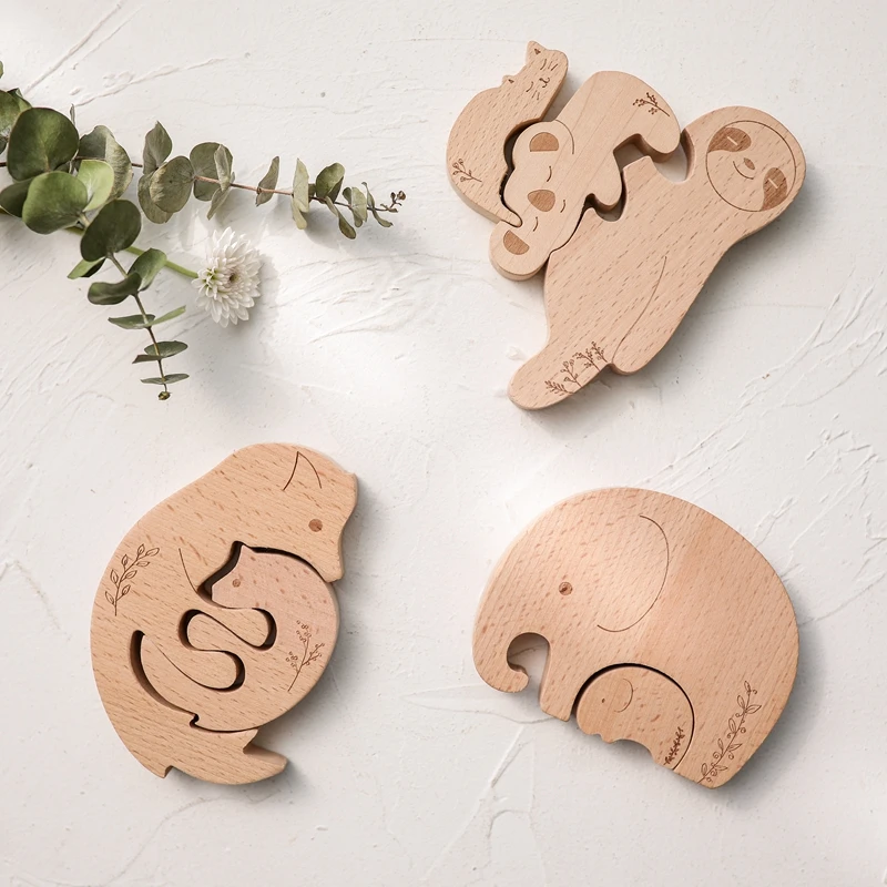 1Set Baby Montessori Toy Wood Cartoon Animals Elephant Fox Puzzle Learning Educational Wooden Toys Geometric Shape Puzzles Toys
1Set Baby Montessori Toy Wood Cartoon Animals Elephant Fox Puzzle Learning Educational Wooden Toys Geometric Shape Puzzles Toys