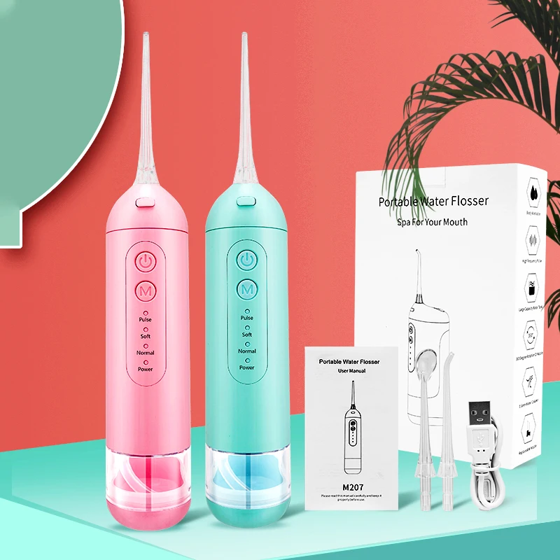 Oral Irrigator USB Rechargeable Water Flosser Portable Dental Water Jet Water Tank IPX7 Waterproof Teeth Cleaner 4 Modes
Oral Irrigator USB Rechargeable Water Flosser Portable Dental Water Jet Water Tank IPX7 Waterproof Teeth Cleaner 4 Modes