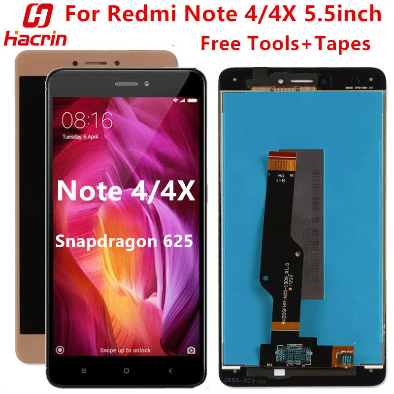 Дисплейный модуль для Xiaomi Redmi Note 4, ЖК-дисплей + сенсорный экран с рамкой для Redmi Note 4X, Snapdragon 625, 5,5 дюйма
Дисплейный модуль для Xiaomi Redmi Note 4, ЖК-дисплей + сенсорный экран с рамкой для Redmi Note 4X, Snapdragon 625, 5,5 дюйма