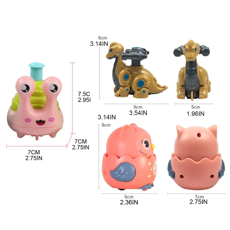 P15C Interactive Mini Cartoon Sliding Car Toy Friction Animal Car One-press Button Start Pull Back Vehicle Gift for Infant
P15C Interactive Mini Cartoon Sliding Car Toy Friction Animal Car One-press Button Start Pull Back Vehicle Gift for Infant