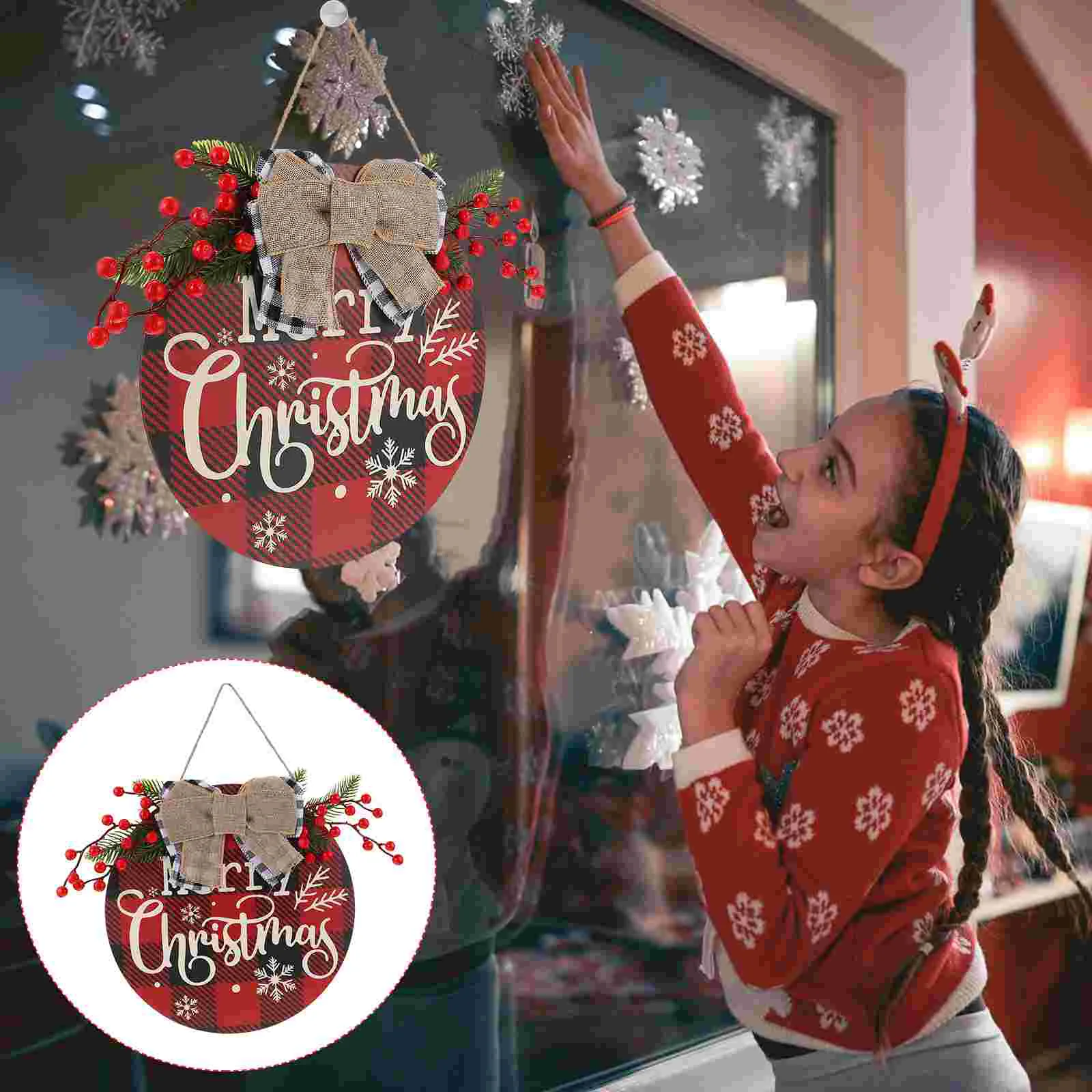 1pc Christmas Decor Hanging Wood Sign Wooden Board Party Decor Xmas Home Decor
1pc Christmas Decor Hanging Wood Sign Wooden Board Party Decor Xmas Home Decor