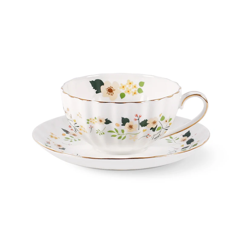 Fine Bone China Ceramics Tea Coffee Cup Set European Luxury White Porcelain Printing Teacup Tazas De Cafe Dinnerware Sets E5BD
Fine Bone China Ceramics Tea Coffee Cup Set European Luxury White Porcelain Printing Teacup Tazas De Cafe Dinnerware Sets E5BD