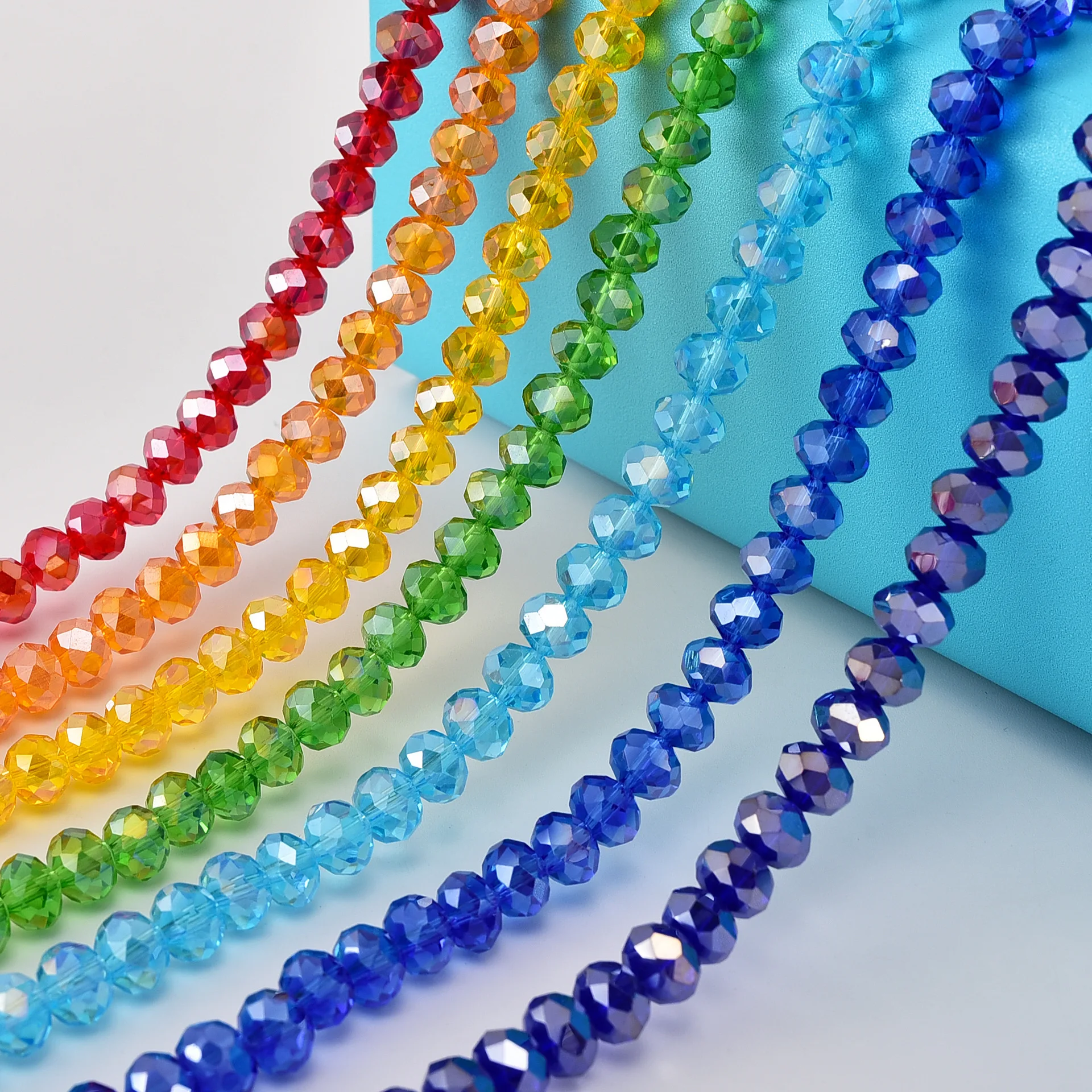 4 6 8mm Multicolor Rondelle Crystal Beads for Jewelry Making Spacer Loose Round Glass Beads Handmade Diy Bracelet Necklace
4 6 8mm Multicolor Rondelle Crystal Beads for Jewelry Making Spacer Loose Round Glass Beads Handmade Diy Bracelet Necklace