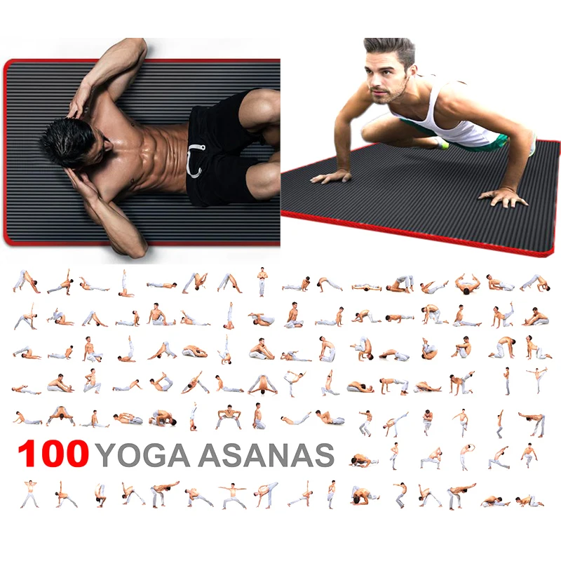 10mm NBR Yoga Mat Thickened Non-slip 183*61cm Fitness Sports Gym Pilates Pads Tear Resistant Gymnastic Mats With Bag & Strap
10mm NBR Yoga Mat Thickened Non-slip 183*61cm Fitness Sports Gym Pilates Pads Tear Resistant Gymnastic Mats With Bag & Strap