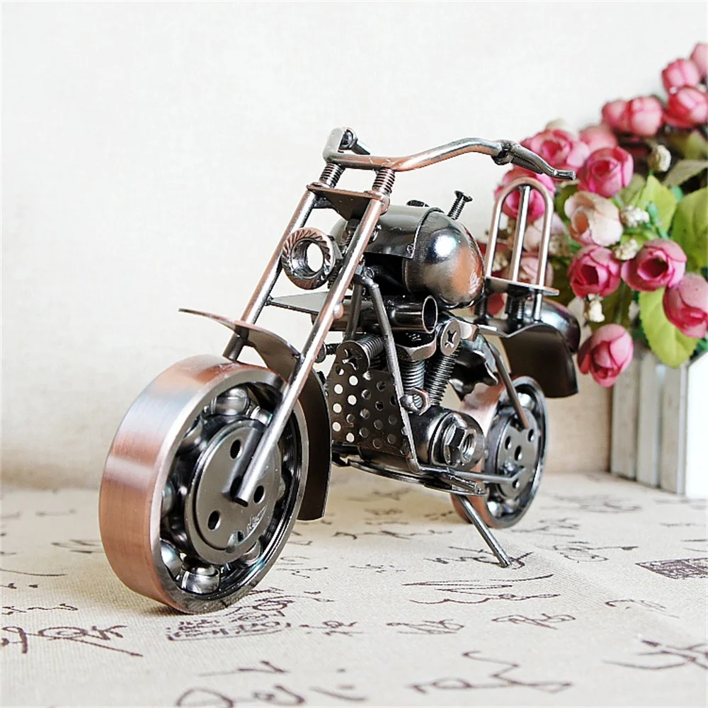 Vintage wrought iron motorcycle model ornaments home office decorations creative handmade metal crafts collection hobby gifts
Vintage wrought iron motorcycle model ornaments home office decorations creative handmade metal crafts collection hobby gifts