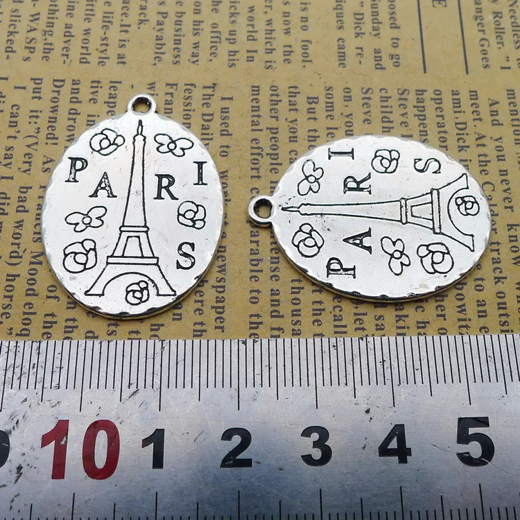 4pcs Components For Jewelry Making Antique Silver Color Iron Tower Charms 26x35mm
4pcs Components For Jewelry Making Antique Silver Color Iron Tower Charms 26x35mm