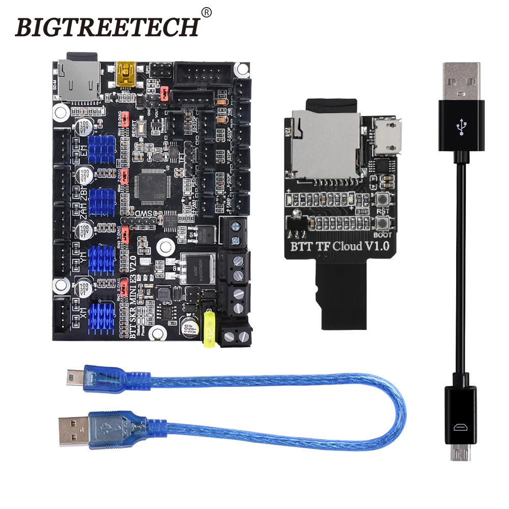BIGTREETECH BTT SKR MINI E3 V2.0 32 битный материнский акселерометр TF облако V1.0 для Creality Ender 3
