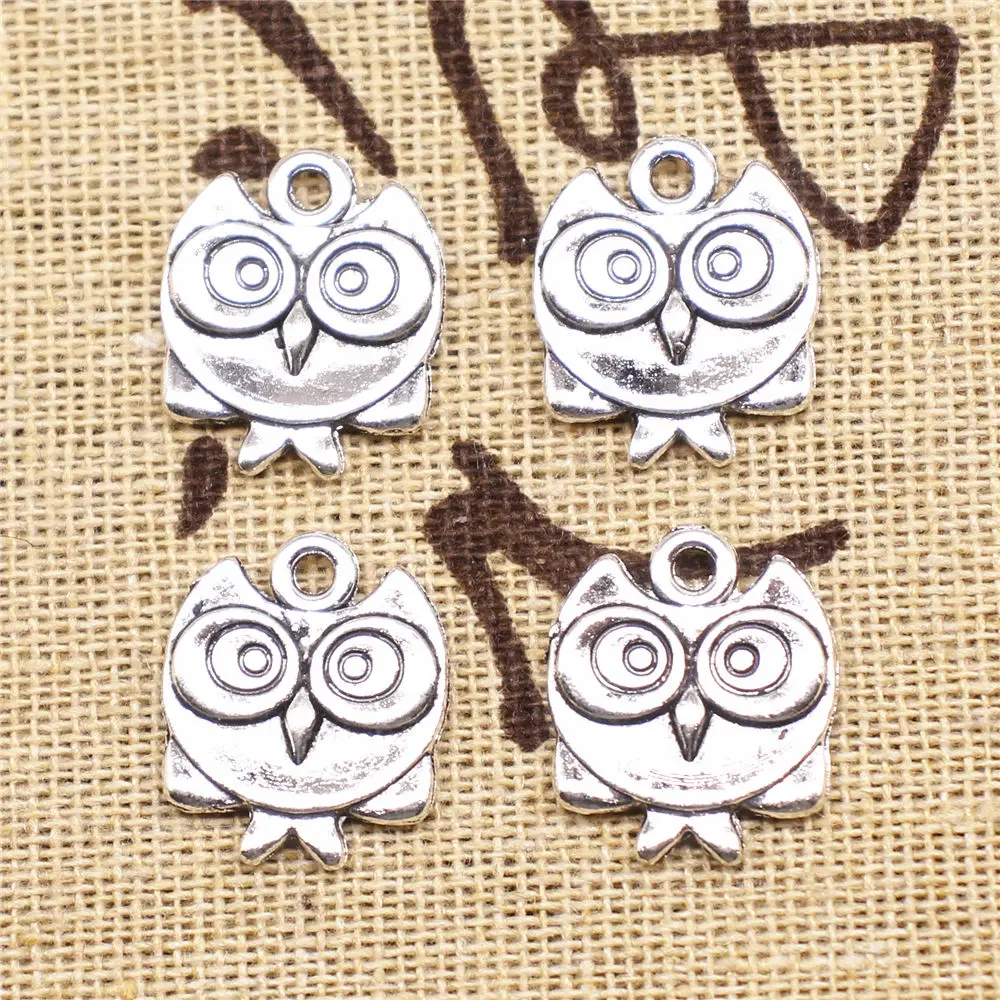 Charm For Making Jewelry Pendants Double Sided Owl 17x14mm 20pcs 
Charm For Making Jewelry Pendants Double Sided Owl 17x14mm 20pcs