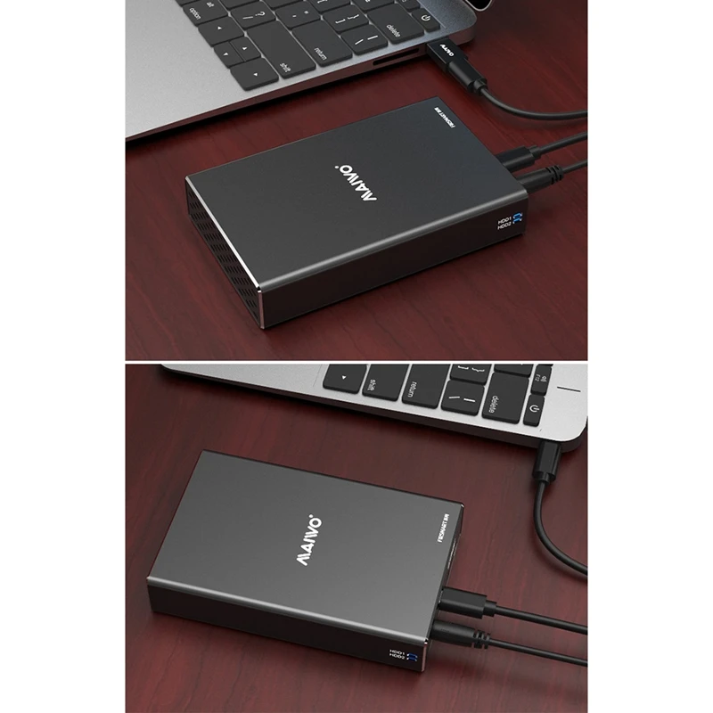 MAIWO K25272C 2.5-Inch Array Box Supports PM/RAID0/RAID1 Formation 
MAIWO K25272C 2.5-Inch Array Box Supports PM/RAID0/RAID1 Formation