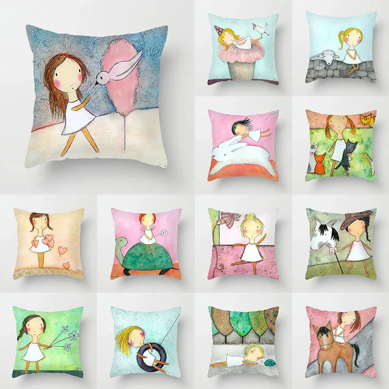 New Cute Cartoon Pillow Cover 18x18in /45x45cm Ugly and Cute Girl Living Room Sofa Seat Cushion Cover Home Decoration
New Cute Cartoon Pillow Cover 18x18in /45x45cm Ugly and Cute Girl Living Room Sofa Seat Cushion Cover Home Decoration