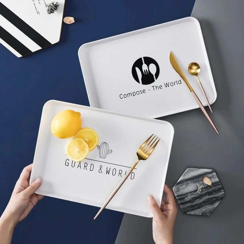 Nordic Breakfast Plate Dessert Serving Tray Plastic Snack Afternoon Tea Bread Tray Rectangular Cake Fruit Dish Drink Platter
Nordic Breakfast Plate Dessert Serving Tray Plastic Snack Afternoon Tea Bread Tray Rectangular Cake Fruit Dish Drink Platter