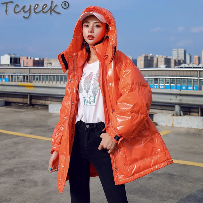 Tcyeek Female Jacket Winter 2020 Autumn White Duck Down Jackets Coats Woman Glossy No Wash Parkas Women's Clothing Casaco TN160 
Tcyeek Female Jacket Winter 2020 Autumn White Duck Down Jackets Coats Woman Glossy No Wash Parkas Women's Clothing Casaco TN160