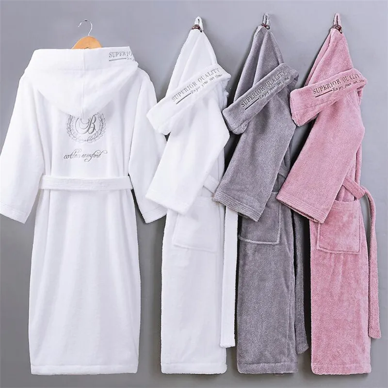 100% Cotton Terrycloth Robe Nightwear Long Kimono Homewear Plus Size Bath Robe Men Women Couple Robes 5 Star Hotel Bathrobe
100% Cotton Terrycloth Robe Nightwear Long Kimono Homewear Plus Size Bath Robe Men Women Couple Robes 5 Star Hotel Bathrobe