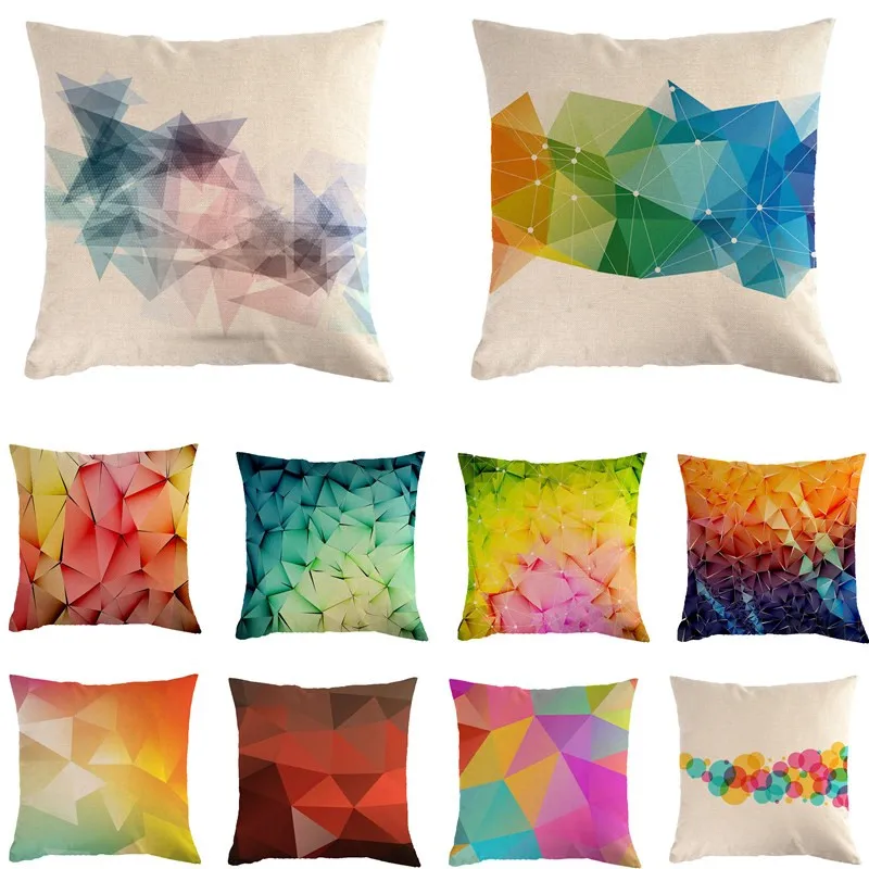 45X45CM Custom Throw Pillow Covers Colorful Geometry Cushion Cover Nordic Decoration Home High Quality Pillow Case For Pillow
45X45CM Custom Throw Pillow Covers Colorful Geometry Cushion Cover Nordic Decoration Home High Quality Pillow Case For Pillow