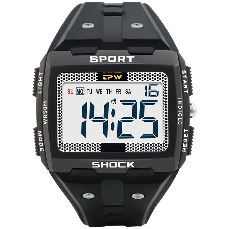 Big Numbers Men Sport Watch Digital Multifunction Alarm Chrono Swimming 3ATM Waterproof Back Light Square Screen
Big Numbers Men Sport Watch Digital Multifunction Alarm Chrono Swimming 3ATM Waterproof Back Light Square Screen