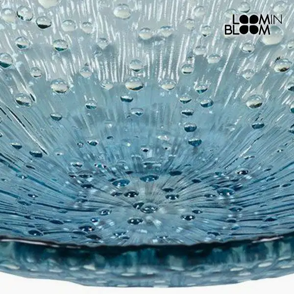 Центральный элемент из переработанного стекла (42x42x11 см) синий | Дом и сад