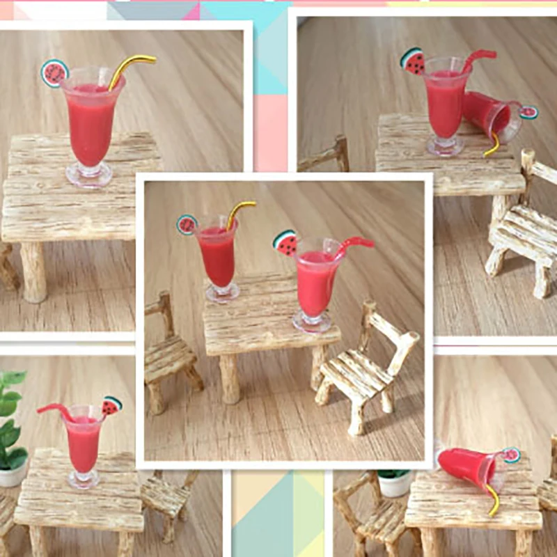 New DIY Miniature Dollhouse Watermelon Juice with Straw Watermelon Popsicle 1:12 Kitchen For Doll Dollhouse
New DIY Miniature Dollhouse Watermelon Juice with Straw Watermelon Popsicle 1:12 Kitchen For Doll Dollhouse