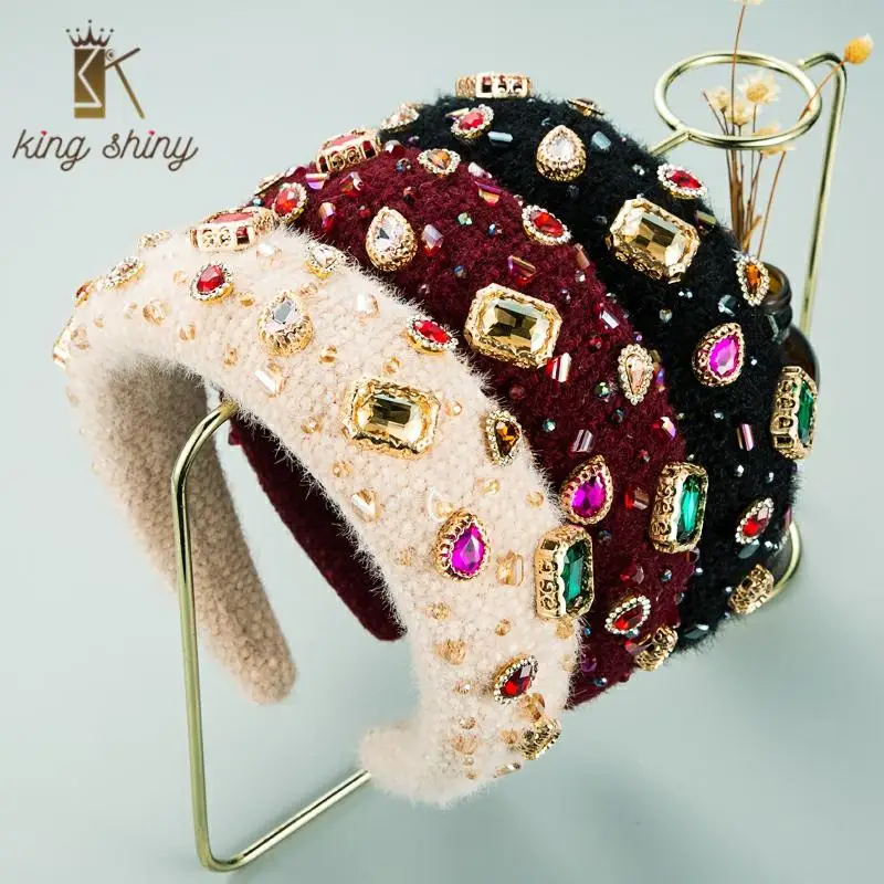 Luxury Colorful Crystal Beaded Headband for Woman Vintage Sparkly Rhinestone Sponge Knitted Velvet Hairband Girls Party Headwear
Luxury Colorful Crystal Beaded Headband for Woman Vintage Sparkly Rhinestone Sponge Knitted Velvet Hairband Girls Party Headwear
