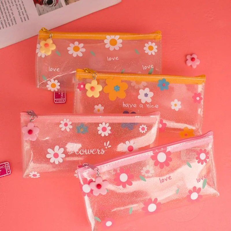 1pcs Kawaii Pencil Case Flower Transparent Gift Estuches School Pencil Box Pencil Bag School Supplies Stationery
1pcs Kawaii Pencil Case Flower Transparent Gift Estuches School Pencil Box Pencil Bag School Supplies Stationery