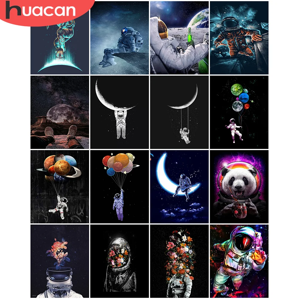 HUACAN Paint By Numbers Astronaut Figure Wall Art Unique Gift Hand Painted Picture By Numbers Moon For Living Room
HUACAN Paint By Numbers Astronaut Figure Wall Art Unique Gift Hand Painted Picture By Numbers Moon For Living Room