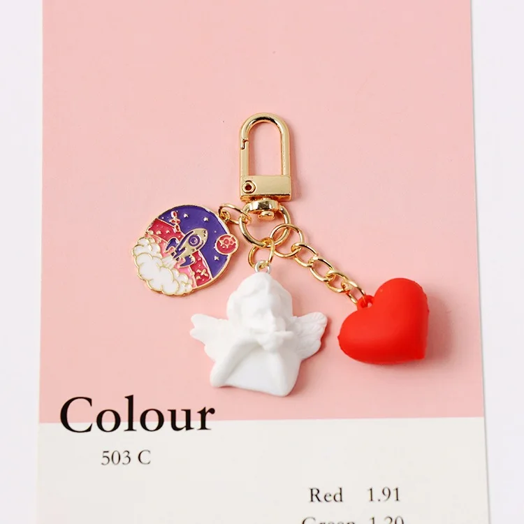 Creative Vintage White Angel Keychain Women Girl Cute Mini Pearl Heart Key Chain Car Key Ring Holder Trinket Bag Charms Jewelry
Creative Vintage White Angel Keychain Women Girl Cute Mini Pearl Heart Key Chain Car Key Ring Holder Trinket Bag Charms Jewelry