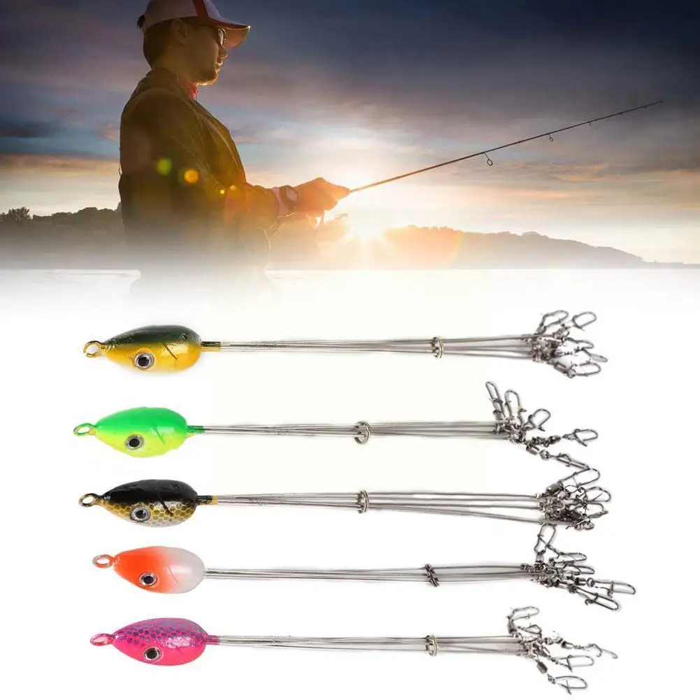 Steel Umbrella Fishing Lure Rig 5 Arms Rig Alabama Snap Lure Group Tackle Bait Tools Swivel Fishing Industrial Fish Bait
Steel Umbrella Fishing Lure Rig 5 Arms Rig Alabama Snap Lure Group Tackle Bait Tools Swivel Fishing Industrial Fish Bait