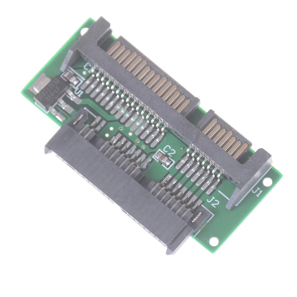 Micro SATA to 2.5 SATA Adapter Micro SATA HDD SSD 3.3V to 22 pin SATA Hard Drive Adapter Converter
Micro SATA to 2.5 SATA Adapter Micro SATA HDD SSD 3.3V to 22 pin SATA Hard Drive Adapter Converter