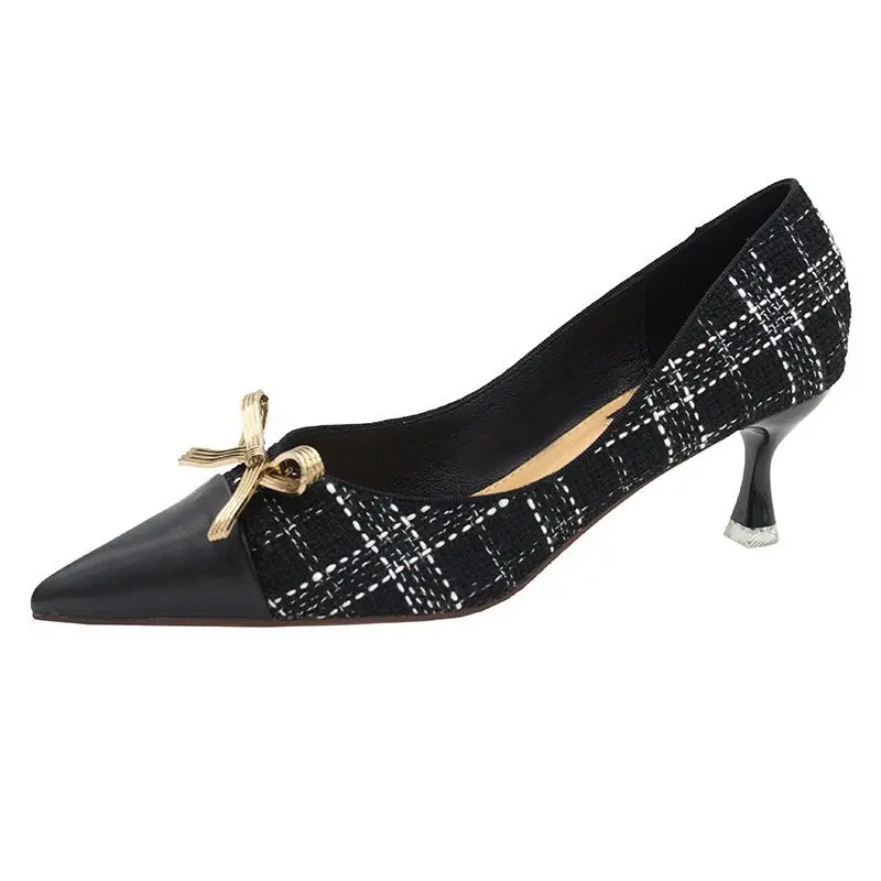 2021 Bow Lattice Women High Heel Shoes For Women Heels Shallow Comfort Pointed Toe Pump Heels Woman Ladies Female Wedding Shoes 
2021 Bow Lattice Women High Heel Shoes For Women Heels Shallow Comfort Pointed Toe Pump Heels Woman Ladies Female Wedding Shoes