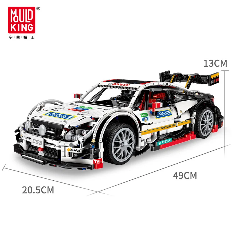 Mould King 13075 High-tech Series C63 DTM White Super Racing Car Model Building Blocks 2270pcs Bricks Car Education Toys
Mould King 13075 High-tech Series C63 DTM White Super Racing Car Model Building Blocks 2270pcs Bricks Car Education Toys