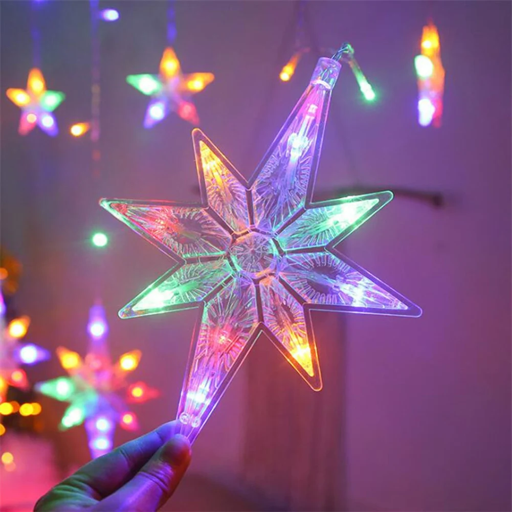 4.5M LED North Star Curtain Light 220V EU Christmas Garland String Fairy Lights Outdoor For Window Wedding Party New Year Decor
4.5M LED North Star Curtain Light 220V EU Christmas Garland String Fairy Lights Outdoor For Window Wedding Party New Year Decor