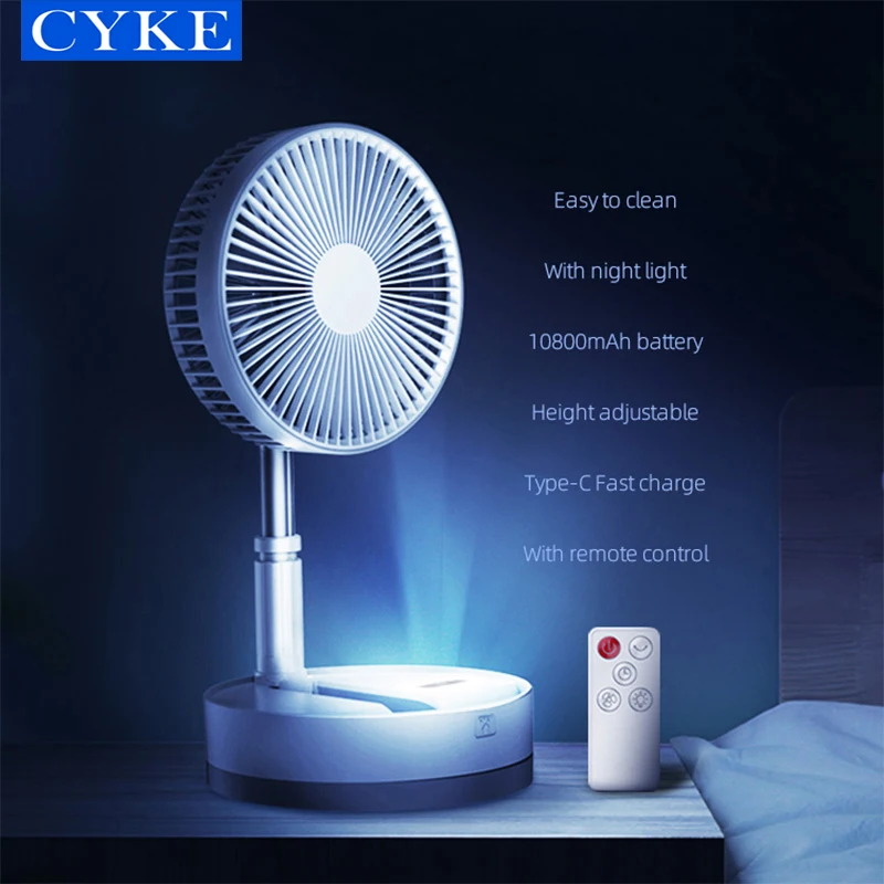 CYKE P10 10800mah Charging Foldable Standing Fan Desktop Portable 360 Degree Rotating Ventilador Air Cooler
CYKE P10 10800mah Charging Foldable Standing Fan Desktop Portable 360 Degree Rotating Ventilador Air Cooler
