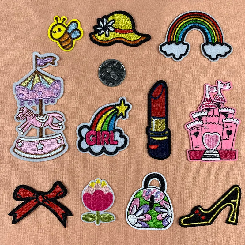 1pc/lot DIY Embroidery Parches Merry-go-round Castle Lipstick for Trousers Clothing Fashion Girls Coat Clothes Applique Patches
1pc/lot DIY Embroidery Parches Merry-go-round Castle Lipstick for Trousers Clothing Fashion Girls Coat Clothes Applique Patches