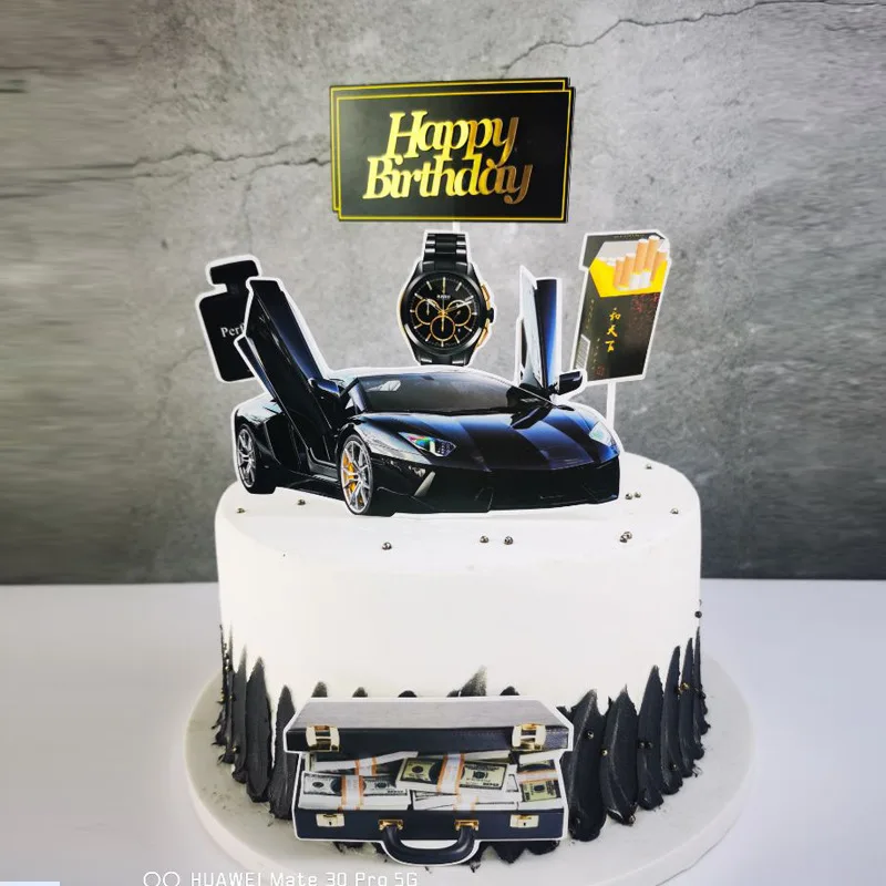 Motorcycle Theme Happy Birthday Cake Topper Boys Men Father's Day Birthday Party Cake Decoration Roadster Combo Party Supplies
Motorcycle Theme Happy Birthday Cake Topper Boys Men Father's Day Birthday Party Cake Decoration Roadster Combo Party Supplies