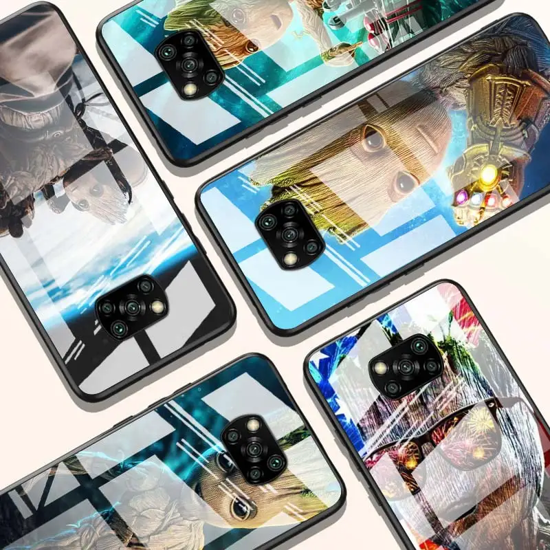 Groot Marvel Avengers for Xiaomi POCO X3 NFC F3 M2 X2 F2 Redmi K30 Redmi Note 9 Pro Luxury Tempered Glass Phone Case Cover
Groot Marvel Avengers for Xiaomi POCO X3 NFC F3 M2 X2 F2 Redmi K30 Redmi Note 9 Pro Luxury Tempered Glass Phone Case Cover