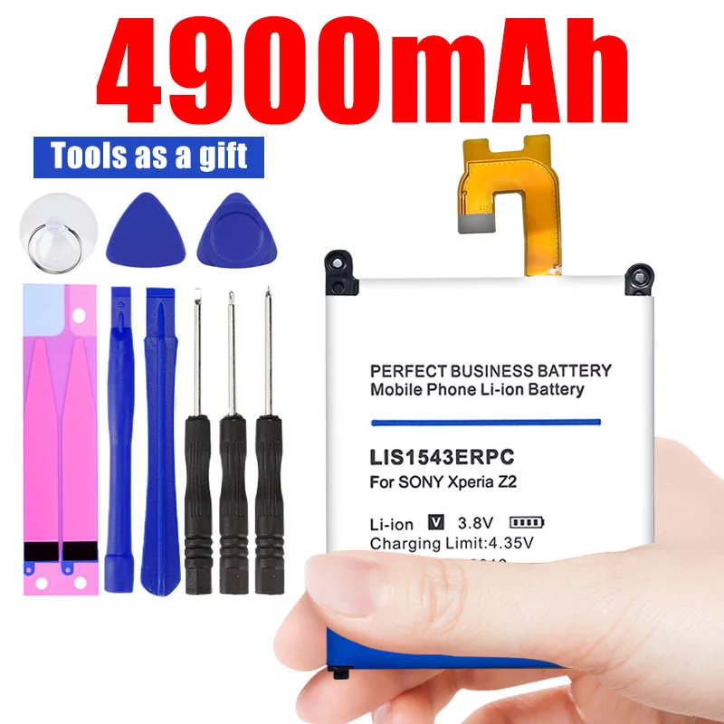 4900mah Lis1543erpc Li-ion Phone Battery for Sony Xperia Z2 L50w L50u L50t Sirius So-03 D6503 D6502
4900mah Lis1543erpc Li-ion Phone Battery for Sony Xperia Z2 L50w L50u L50t Sirius So-03 D6503 D6502