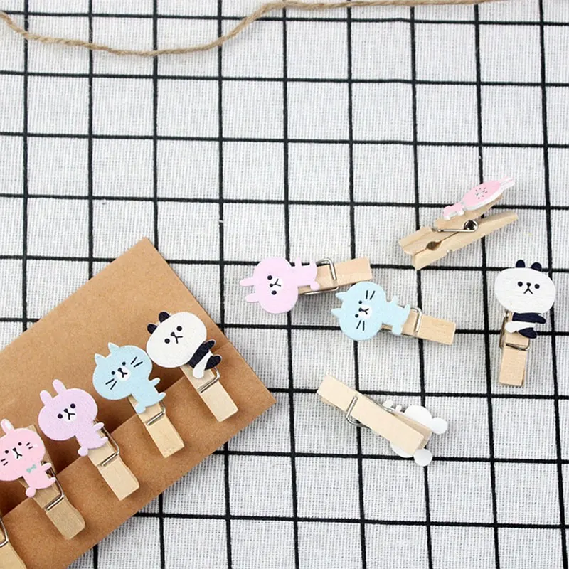10Pcs/lot Creative cartoon wooden clip Photo Paper Postcard Craft DIY decoration Clips Supplies with Hemp Rope 
10Pcs/lot Creative cartoon wooden clip Photo Paper Postcard Craft DIY decoration Clips Supplies with Hemp Rope