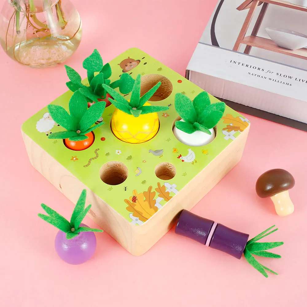 Montessori Wooden Toy Wooden Farm Harvest Shape Sorting Matching Stem Puzzle Game Educational for Kids Above 12 Month
Montessori Wooden Toy Wooden Farm Harvest Shape Sorting Matching Stem Puzzle Game Educational for Kids Above 12 Month