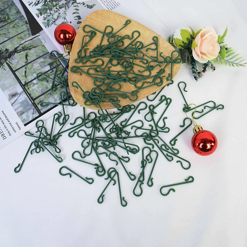 50/100Pcs Christmas S Shape Hook Green Hanging Pendant Hooks Baubles Christmas Tree Ornament New Year 2021
50/100Pcs Christmas S Shape Hook Green Hanging Pendant Hooks Baubles Christmas Tree Ornament New Year 2021