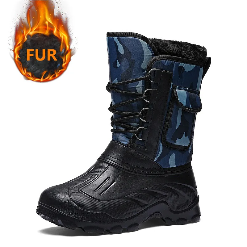 Men Snow boots Waterproof Nylon Plus size 45-46 Mens Mid calf Boots Platform Plush Warm Shoes Winter Black
Men Snow boots Waterproof Nylon Plus size 45-46 Mens Mid calf Boots Platform Plush Warm Shoes Winter Black