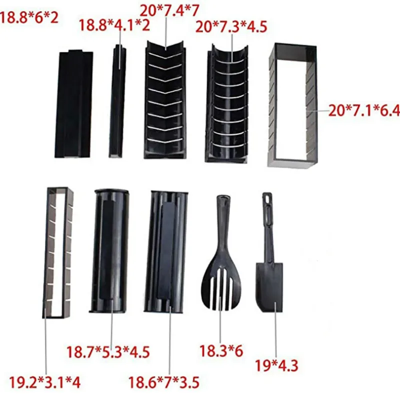10 Pcs/Set DIY Sushi Making Kit Roll Sushi Maker Rice Roll Mold Kitchen Sushi Tools Japanese Sushi Cooking Tools Kitchen Tools
10 Pcs/Set DIY Sushi Making Kit Roll Sushi Maker Rice Roll Mold Kitchen Sushi Tools Japanese Sushi Cooking Tools Kitchen Tools