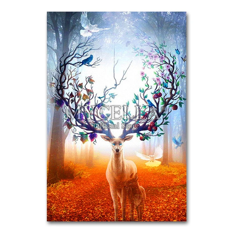 Animal,Diamond Embroidery,Full,DIY,Diamond Painting"Forest Elk&Birds"Cross Stitch,Diamond Mosaic,Bead Picture,Home Decor
Animal,Diamond Embroidery,Full,DIY,Diamond Painting"Forest Elk&Birds"Cross Stitch,Diamond Mosaic,Bead Picture,Home Decor