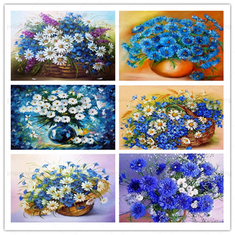 5D Diy Diamond Painting Blue Cornflower Cross Stitch Kit Full Drill Square Embroidery Mosaic Flower Picture of Rhinestones Decor
5D Diy Diamond Painting Blue Cornflower Cross Stitch Kit Full Drill Square Embroidery Mosaic Flower Picture of Rhinestones Decor